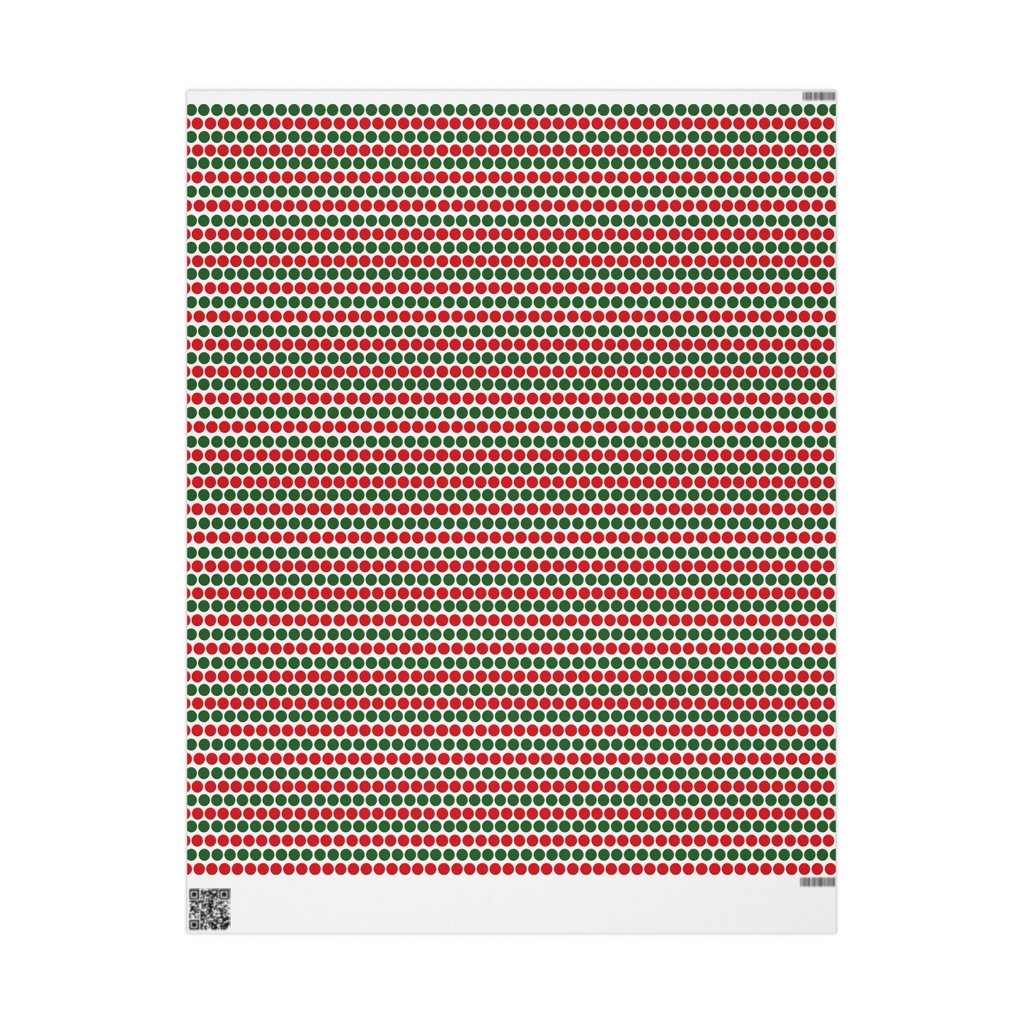 Christmas Polka Dot Stripes Wrapping Paper