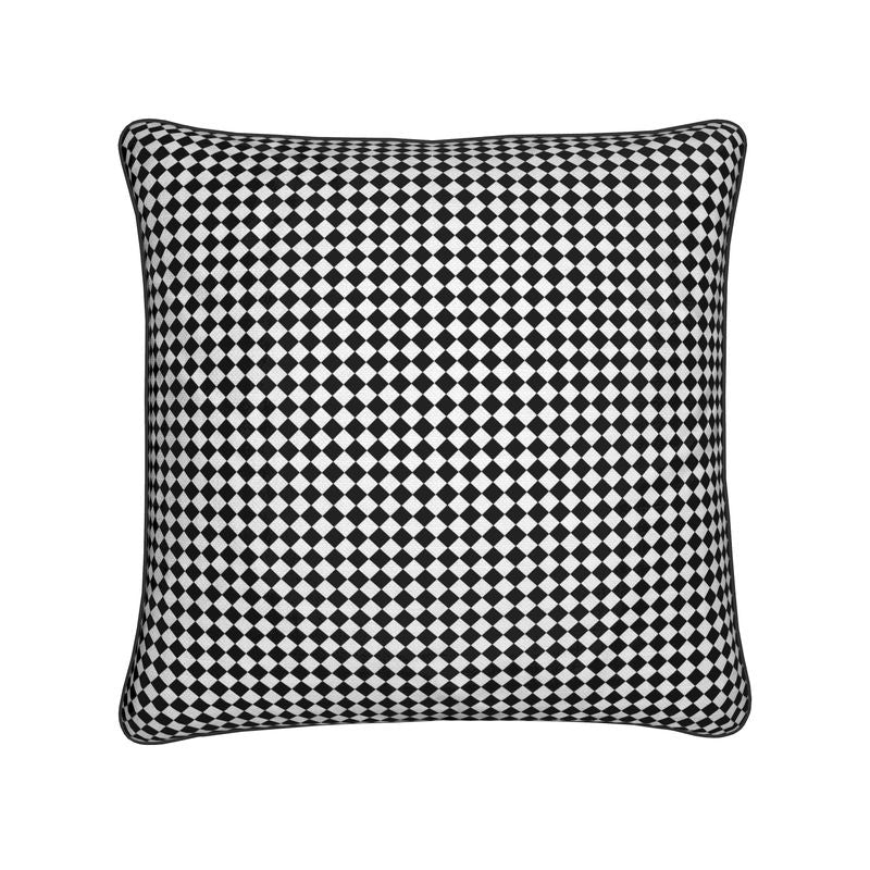 Black Argyle Cushion