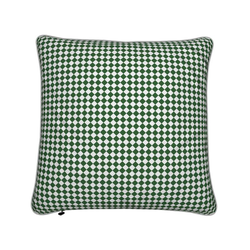 Green Argyle Cushion