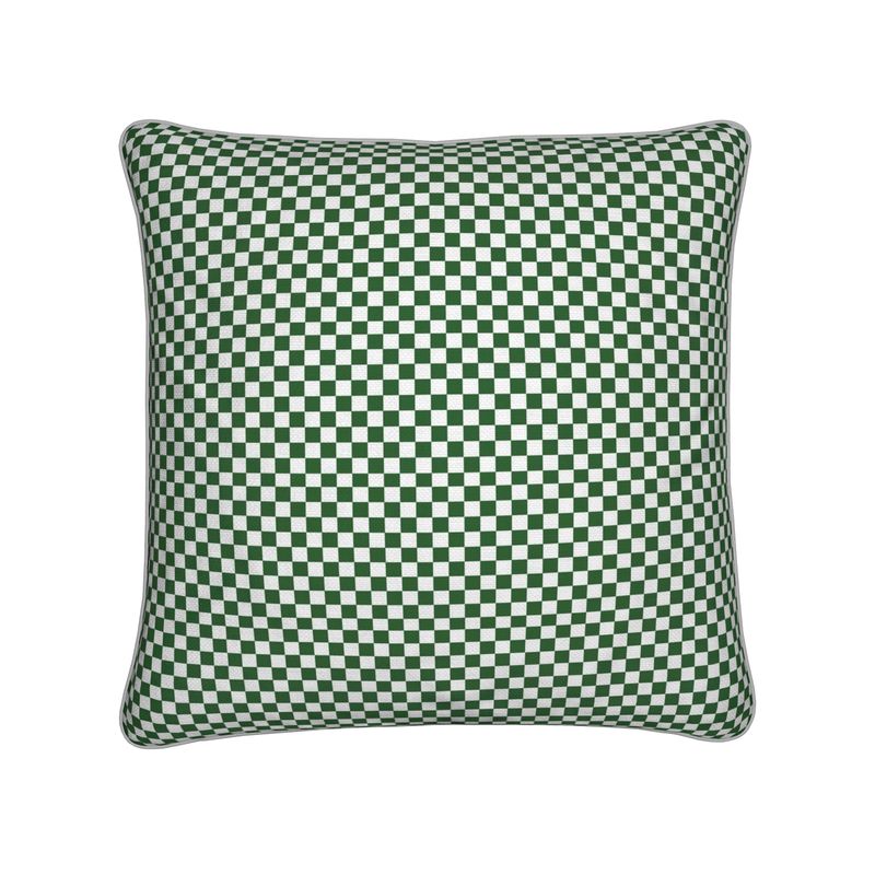 Green Checkered Cushion