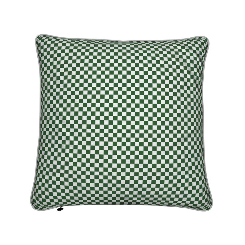 Green Checkered Cushion