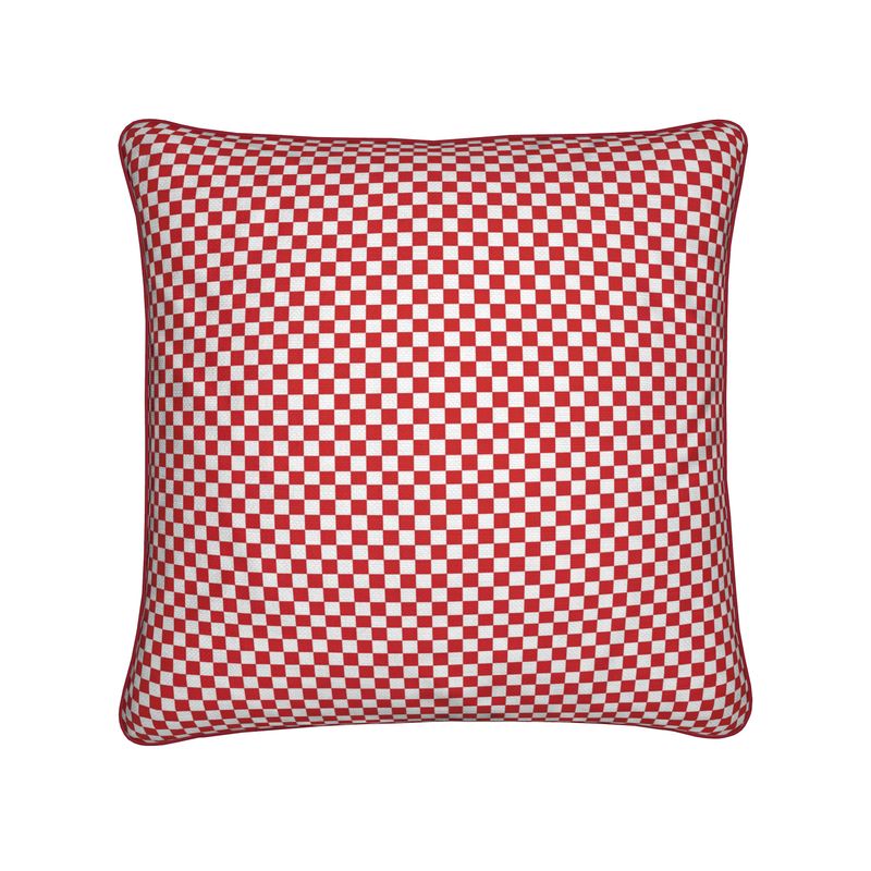 Red Checkered Cushion