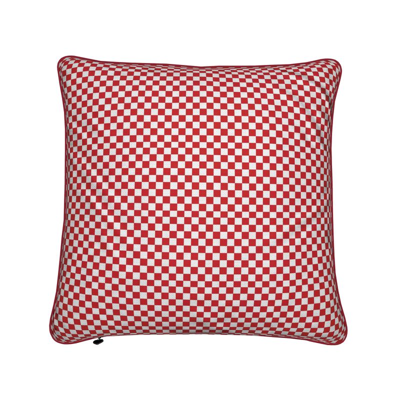 Red Checkered Cushion