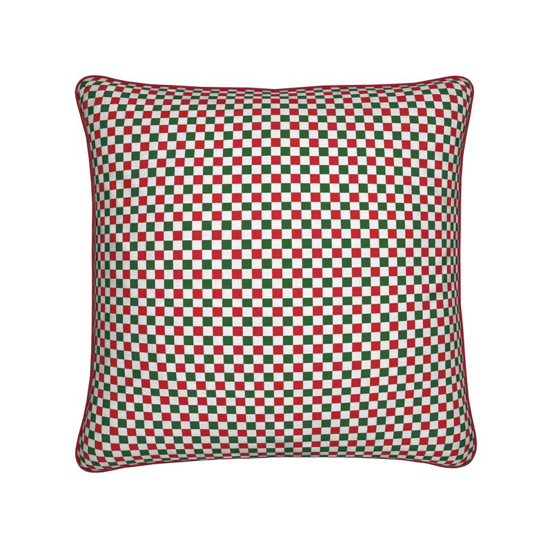 Christmas Checkered Cushion