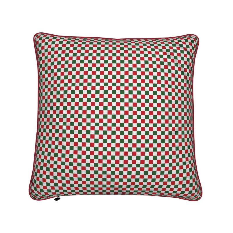 Christmas Checkered Cushion