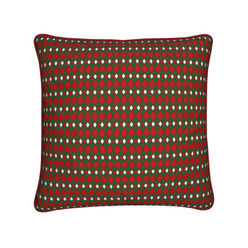 Christmas Fancy Argyle Cushion