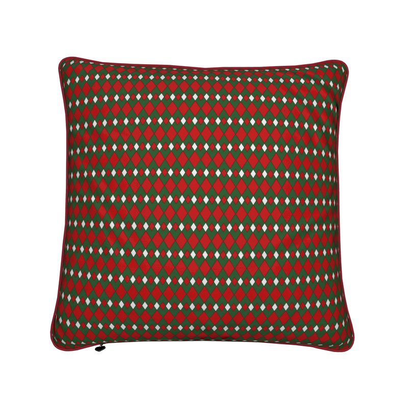 Christmas Fancy Argyle Cushion