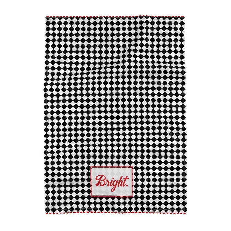 Bright- Black Argyle Kitchen Towel