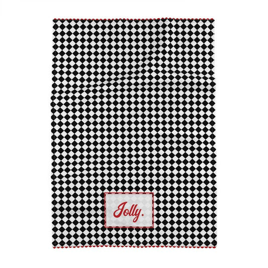 Jolly- Black Argyle Kitchen Towel