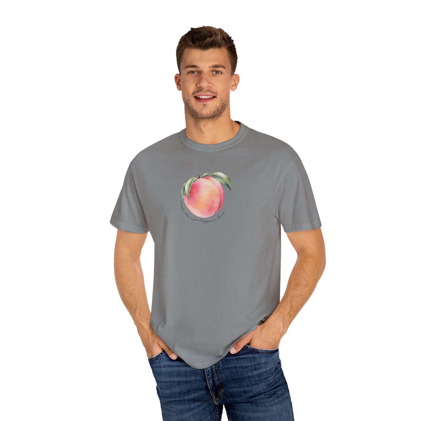 Sweeter Than A Peach In Honey Unisex Garment-Dyed T-shirt