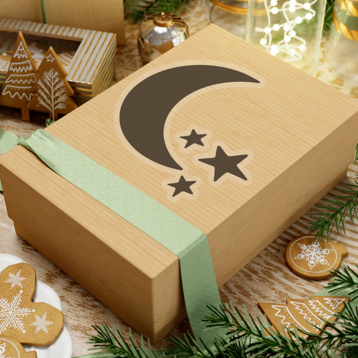 Moon & Stars Valentine Kiss-Cut Stickers