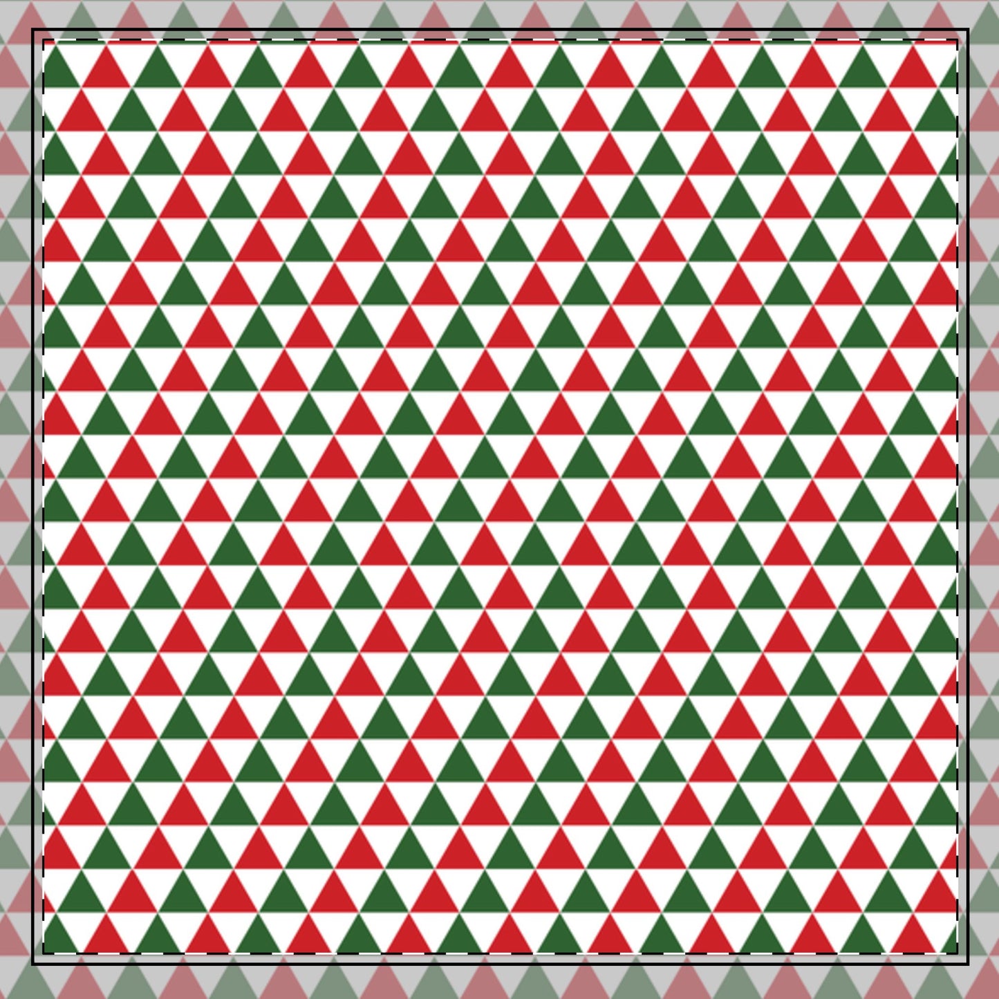 Christmas Triangle Party Cotton Twill Napkin