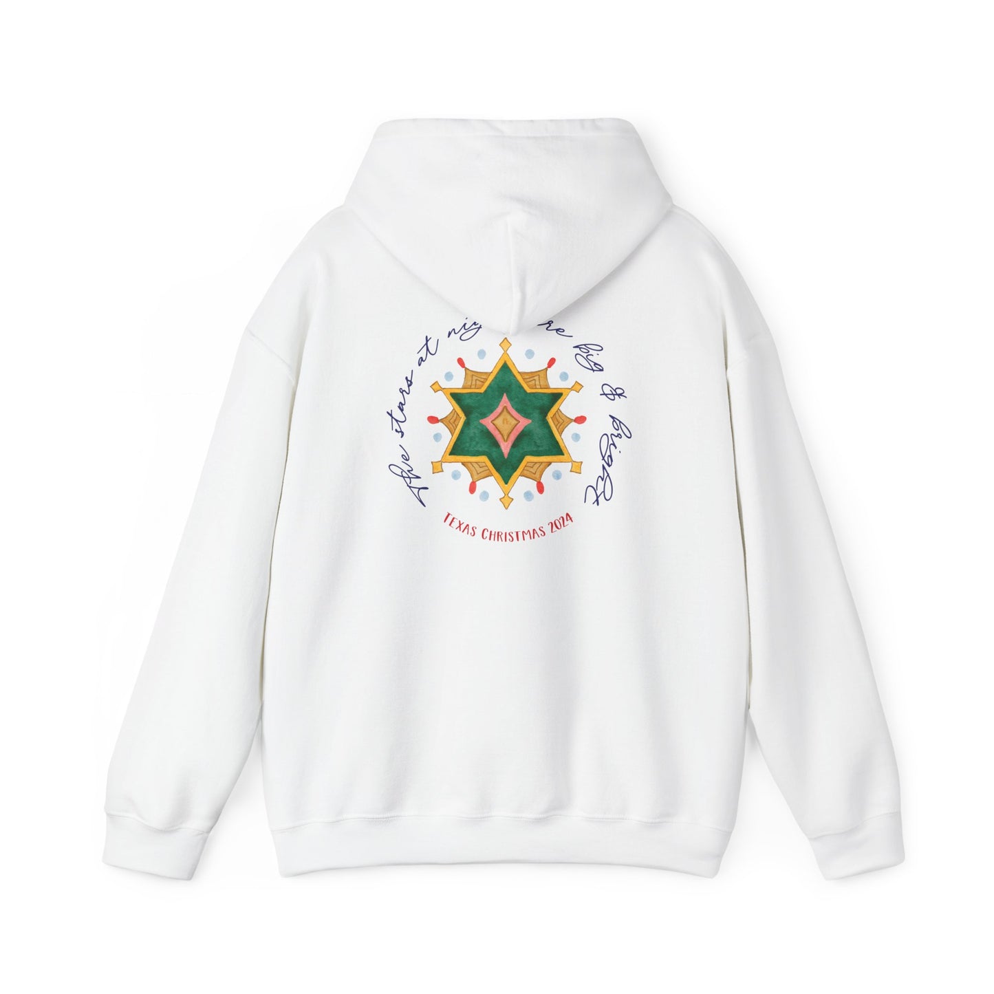 Texas Christmas Eastern Star Unisex Heavy Blend™ Hooded Sweatshirt