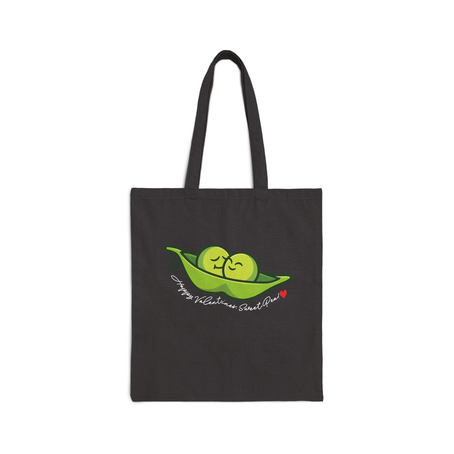 Sweet Pea Texas State Cut-Out Valentines Personalize Custom Name Cotton Canvas Tote Bag