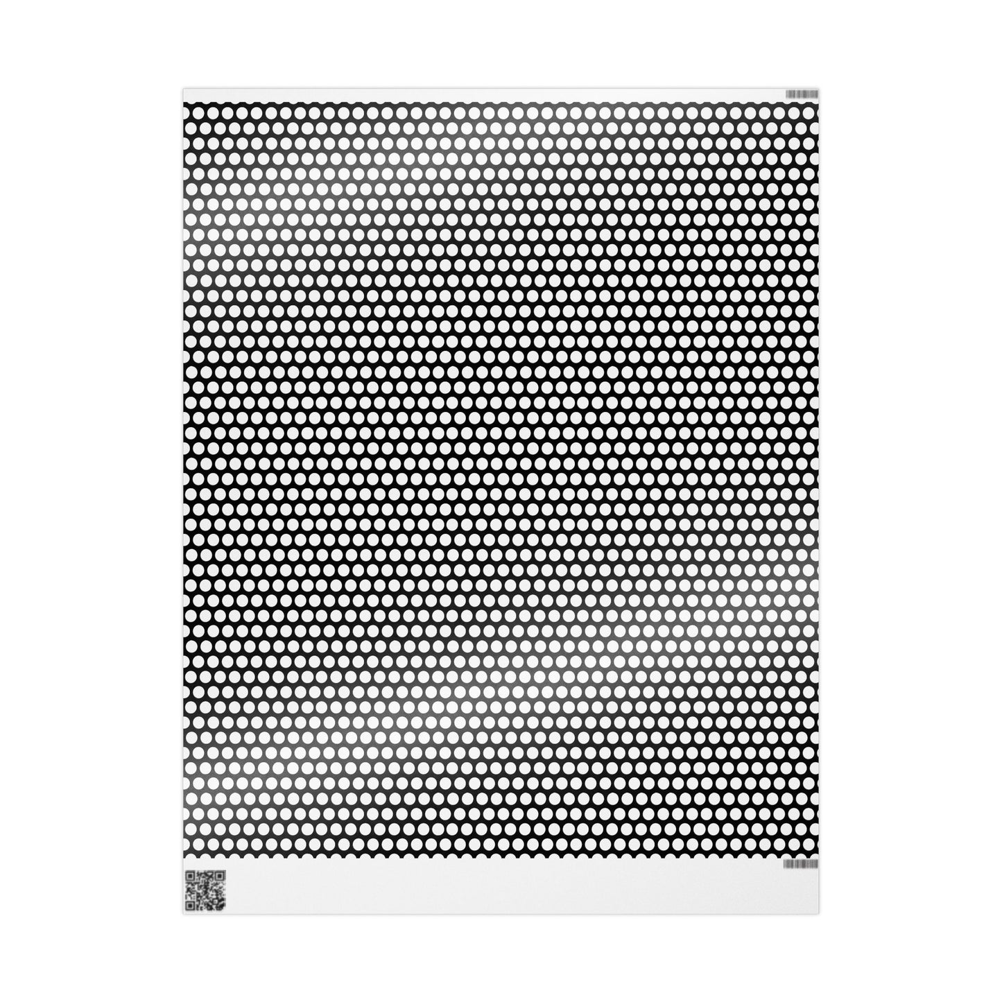 White Dot Black Wrapping Paper