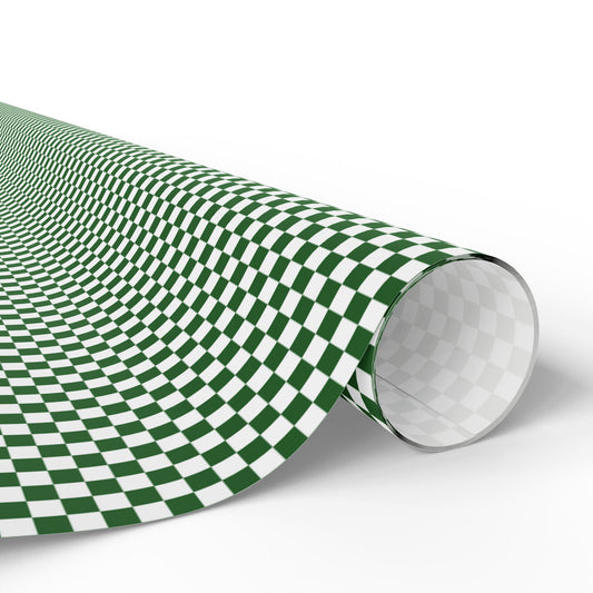 Green Checkered Wrapping Paper