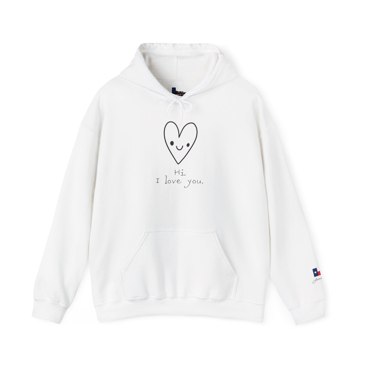 Hi. I Love You. Unisex Heavy Blend™ Hooded Sweatshirt
