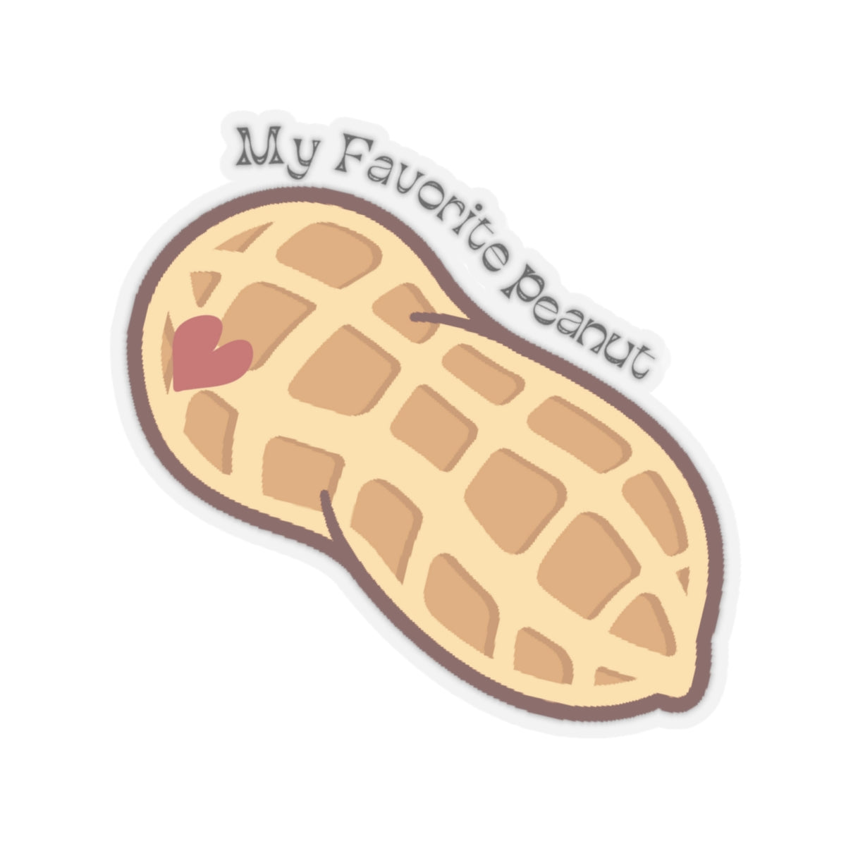 My Favorite Peanut Texas Valentine Kiss-Cut Stickers