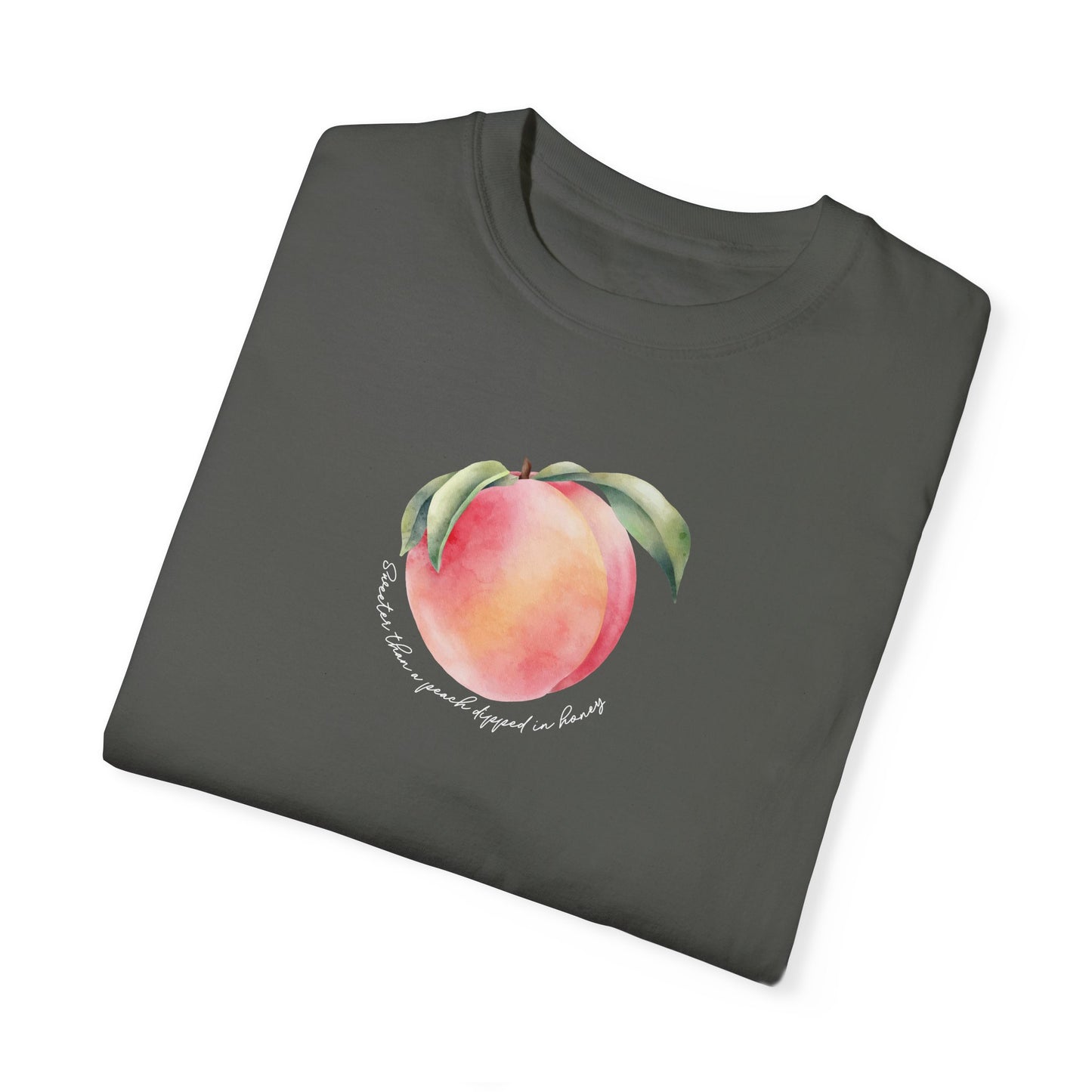 Sweeter Than A Peach In Honey Unisex Garment-Dyed T-shirt