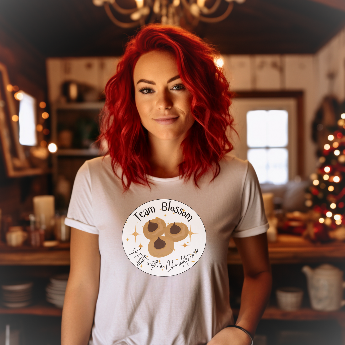 Team Blossom T-Shirt | Nutty with a Chocolate Core