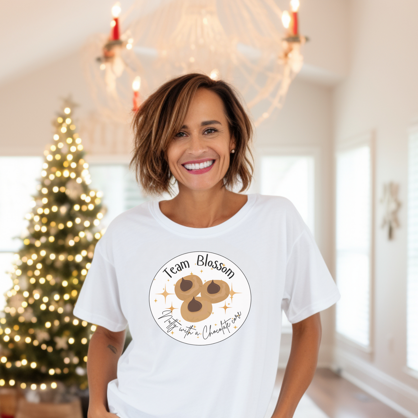 Team Blossom T-Shirt | Nutty with a Chocolate Core