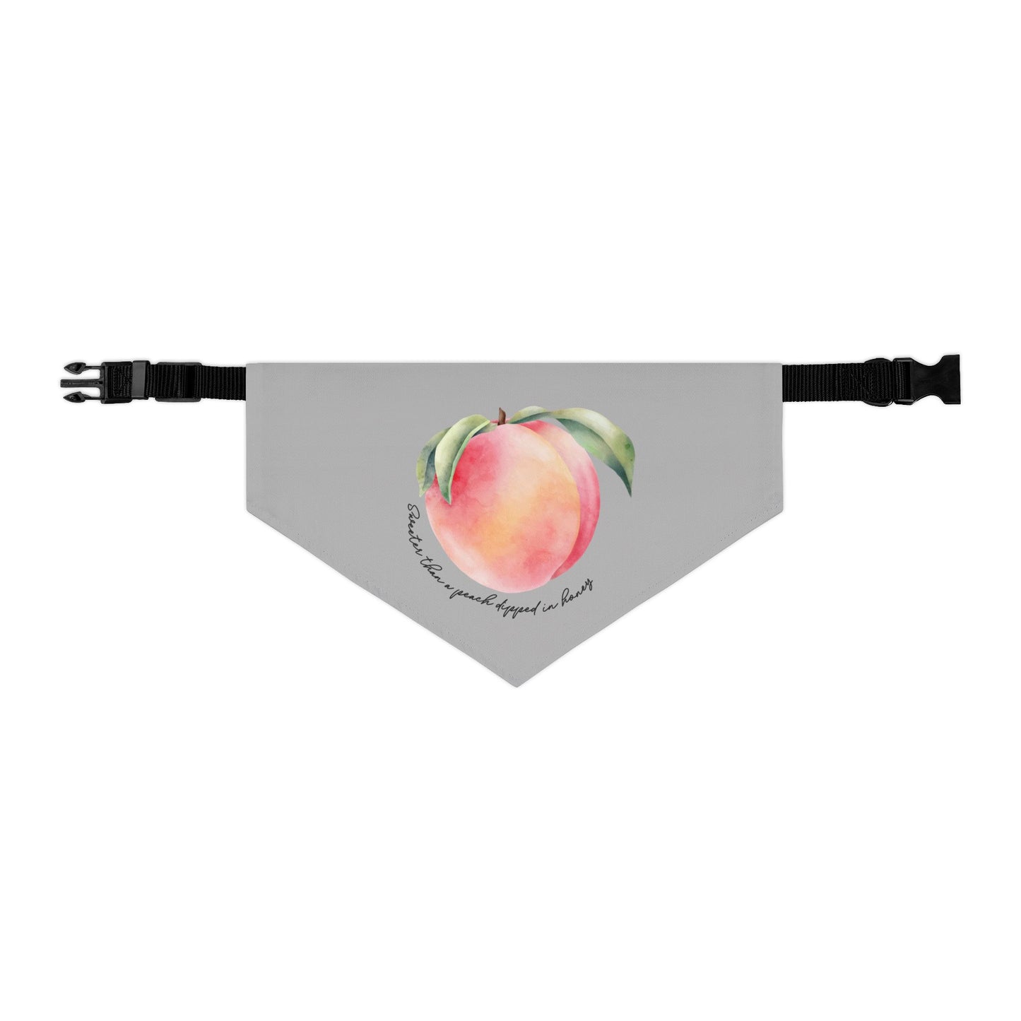 Sweet As A Peach Dipped In Honey Clip-On Pet Bandana Collar
