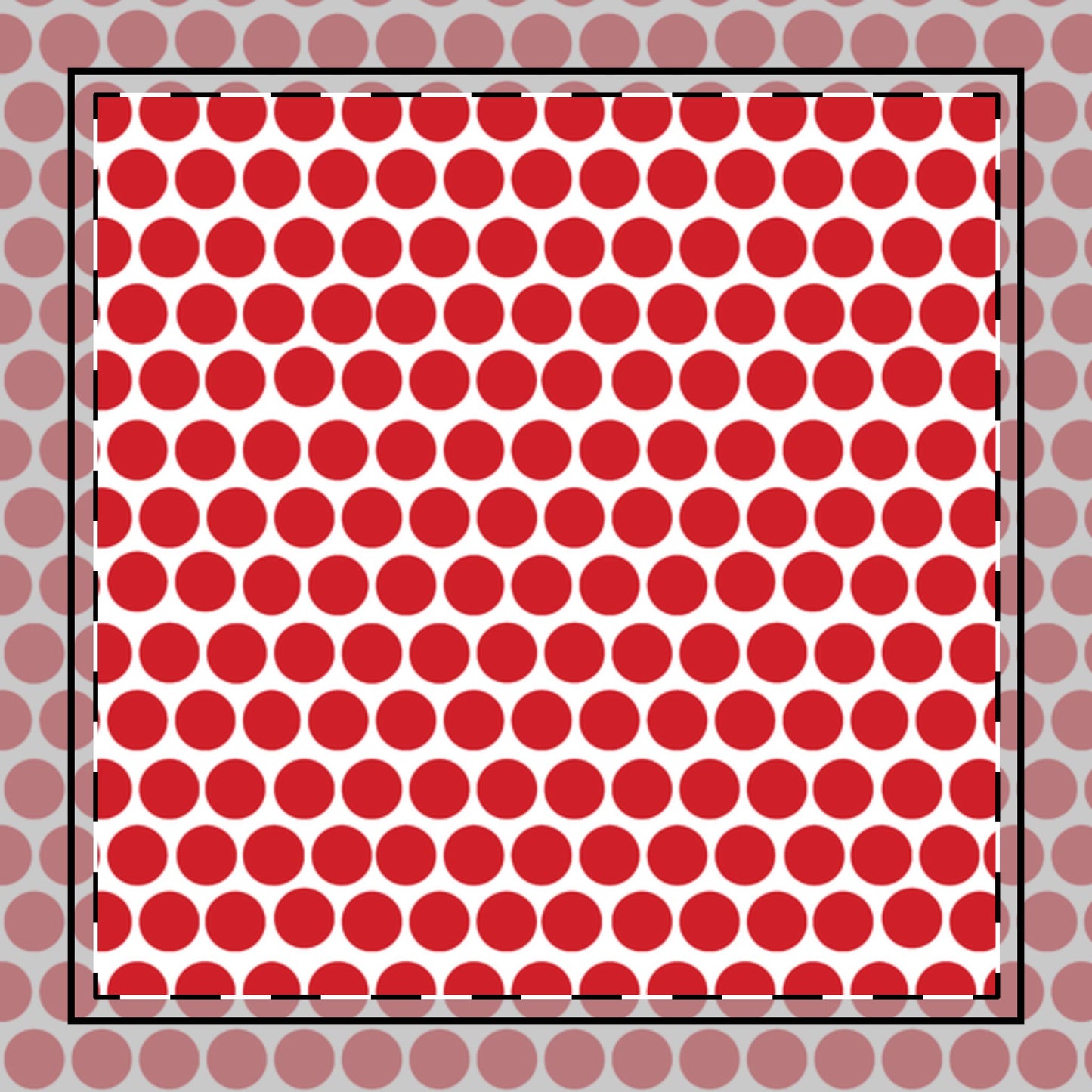 Red Polka Dot Cotton Twill Napkin