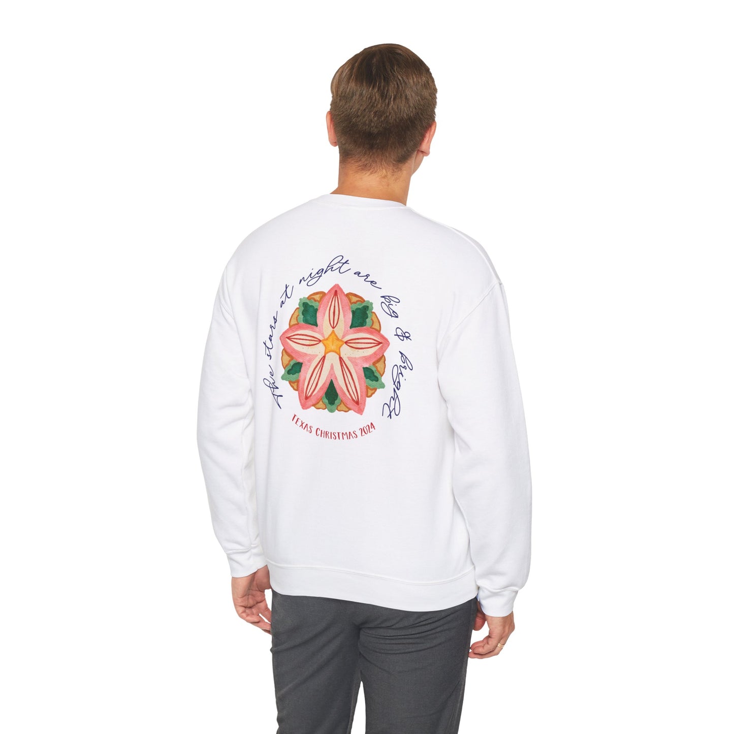 Texas Christmas Southern Star Unisex Heavy Blend™ Crewneck Sweatshirt