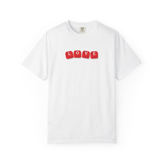 LOVE Key Caps Unisex Garment-Dyed T-shirt