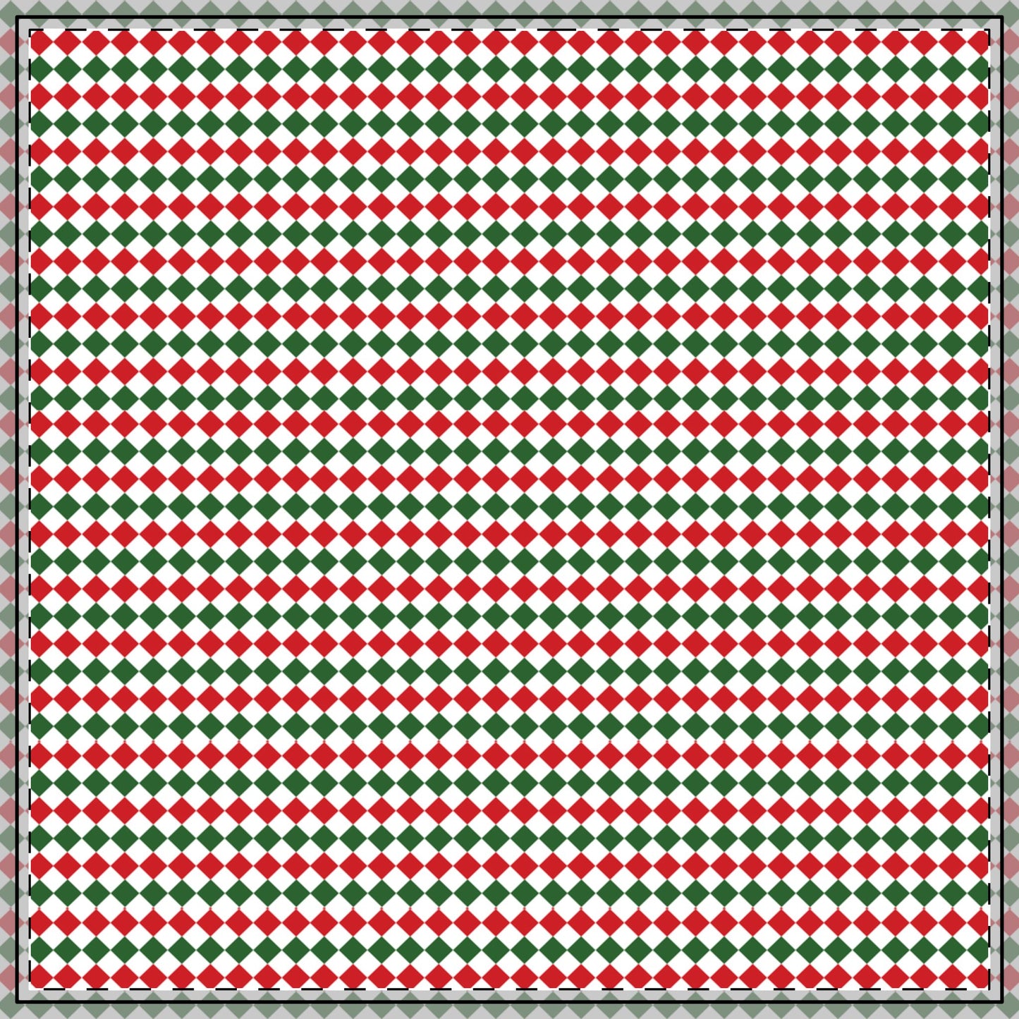 Christmas Argyle Square/Rectangle Tablecloths