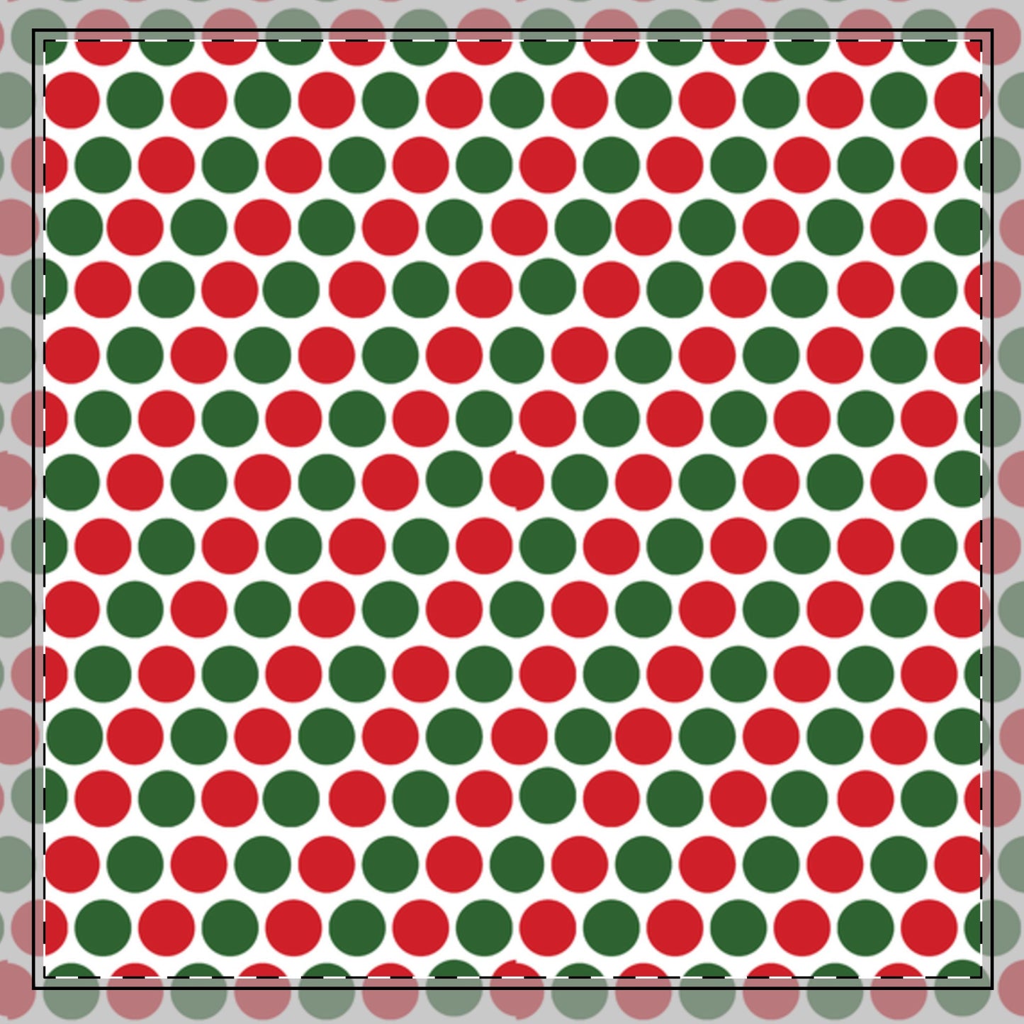 Christmas Polka Dot Party Cotton Twill Napkin