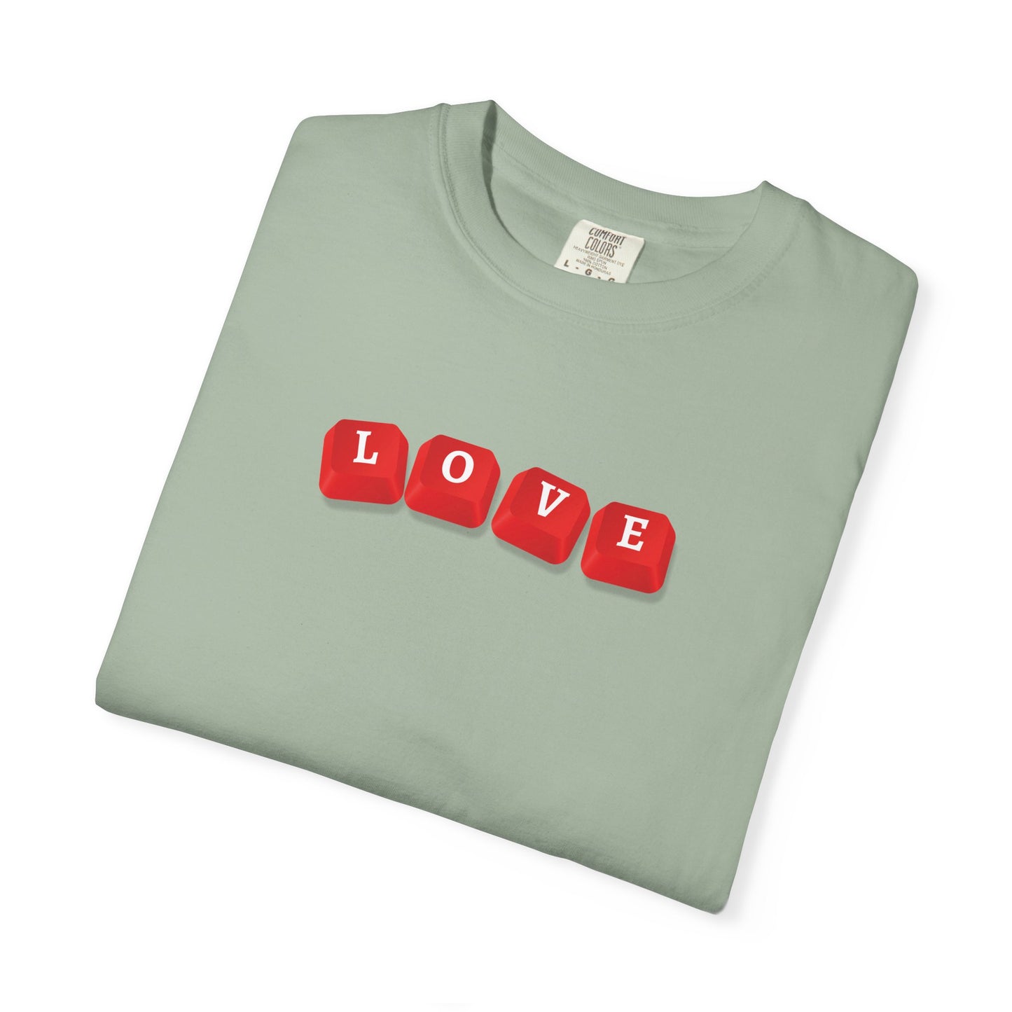 LOVE Key Caps Unisex Garment-Dyed T-shirt