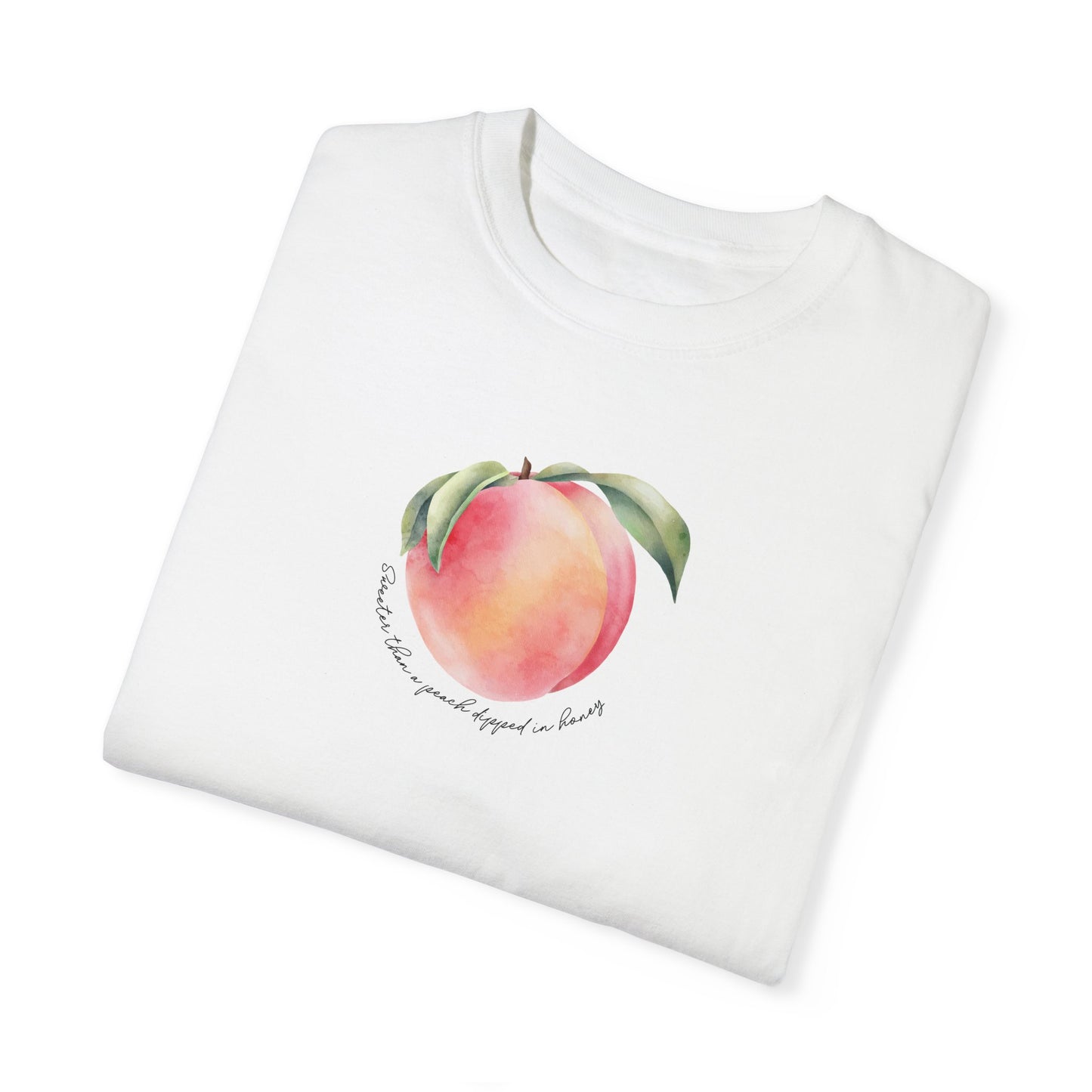Sweeter Than A Peach In Honey Unisex Garment-Dyed T-shirt