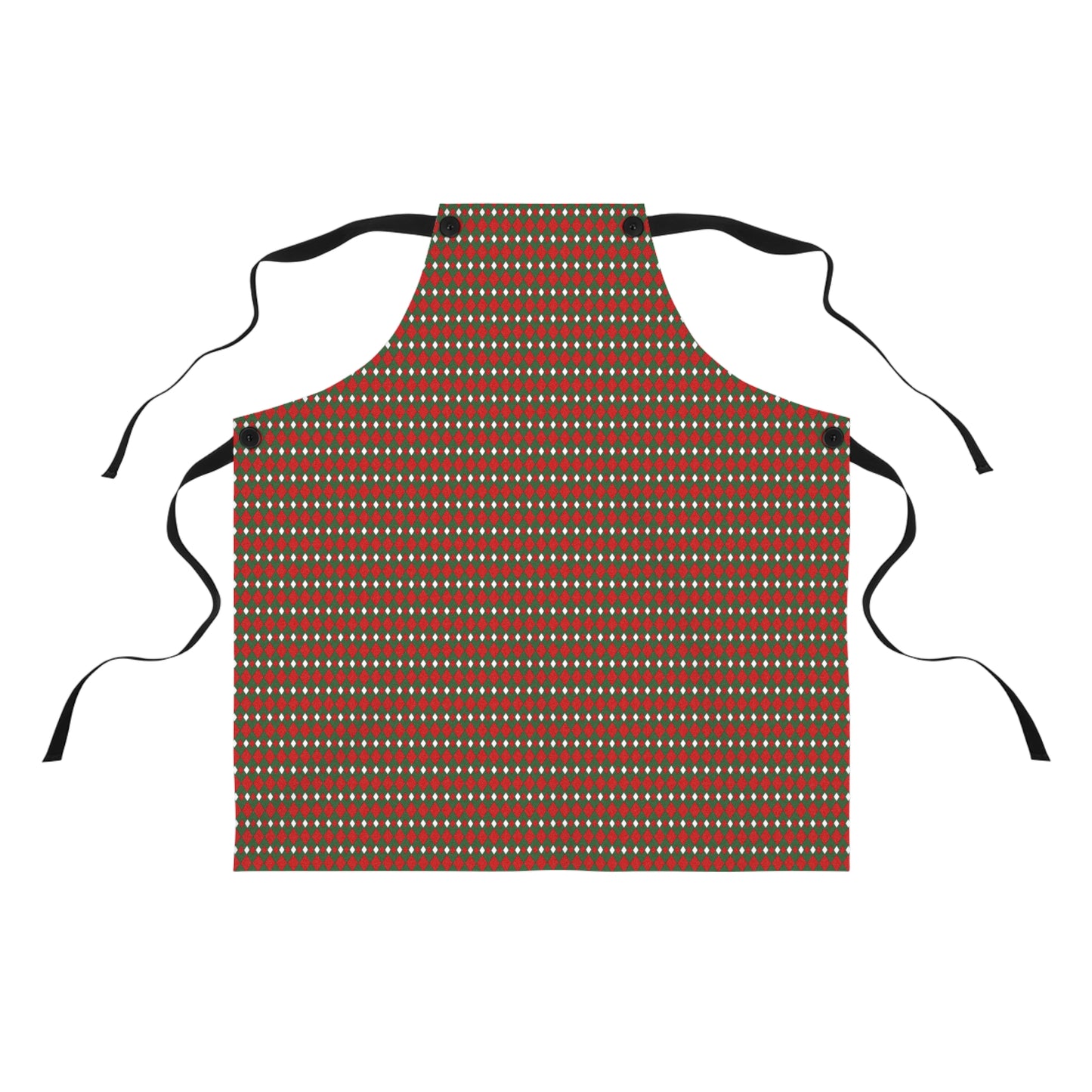 Christmas Fancy Argyle Apron