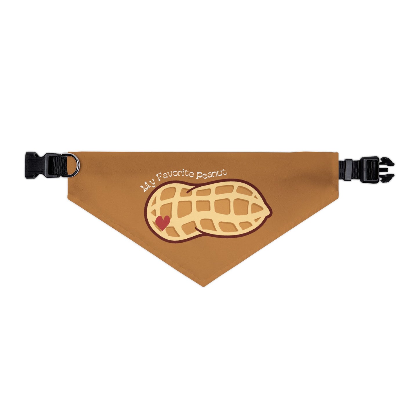My Favorite Peanut Clip-On Pet Bandana Collar