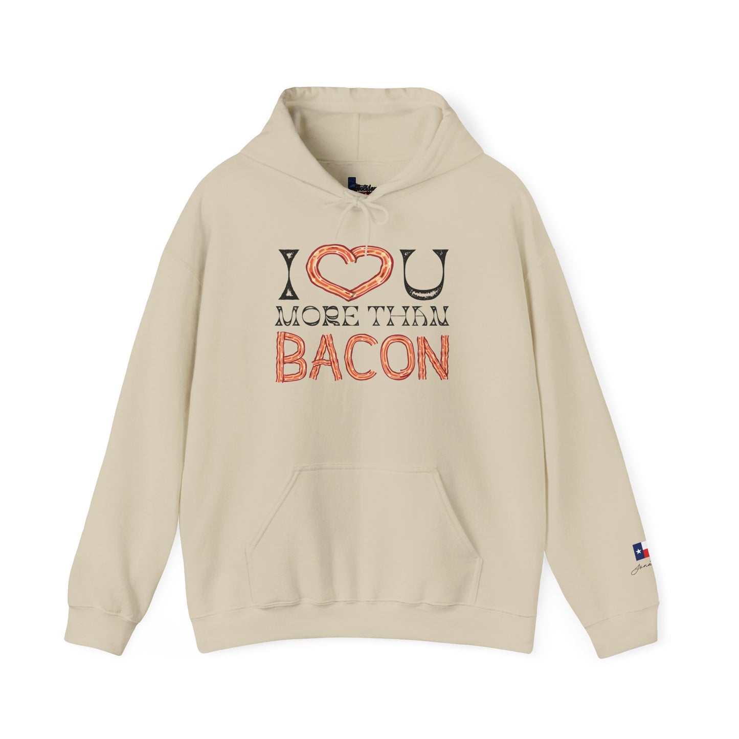 I Love You More Than Bacon Unisex Heavy Blend™ Hooded Sweatshirt