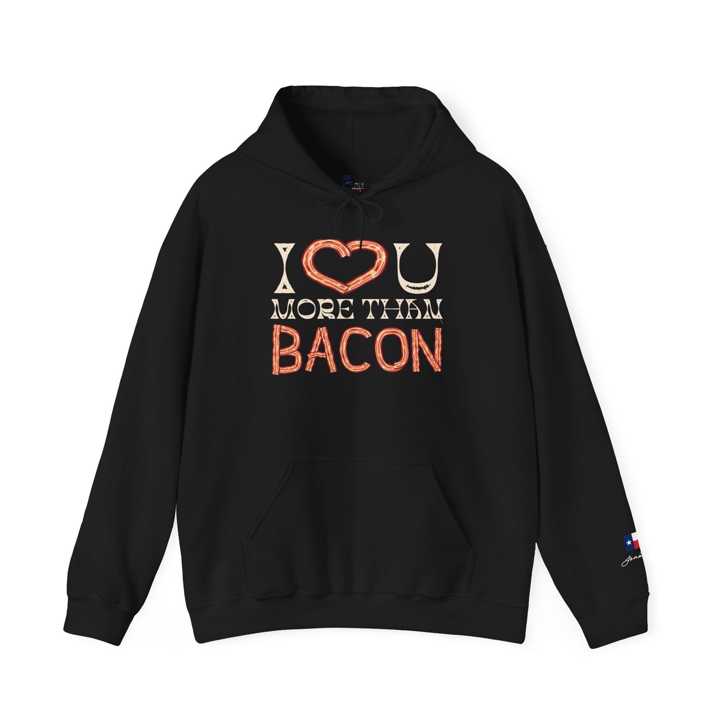 I Love You More Than Bacon Unisex Heavy Blend™ Hooded Sweatshirt
