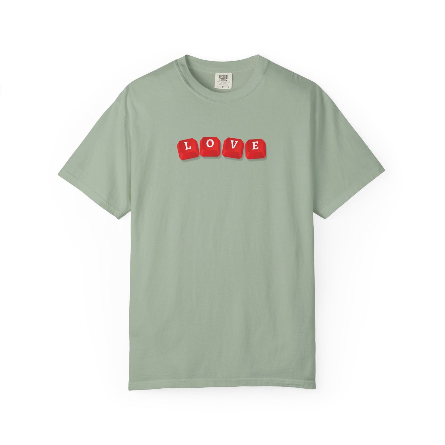 LOVE Key Caps Unisex Garment-Dyed T-shirt