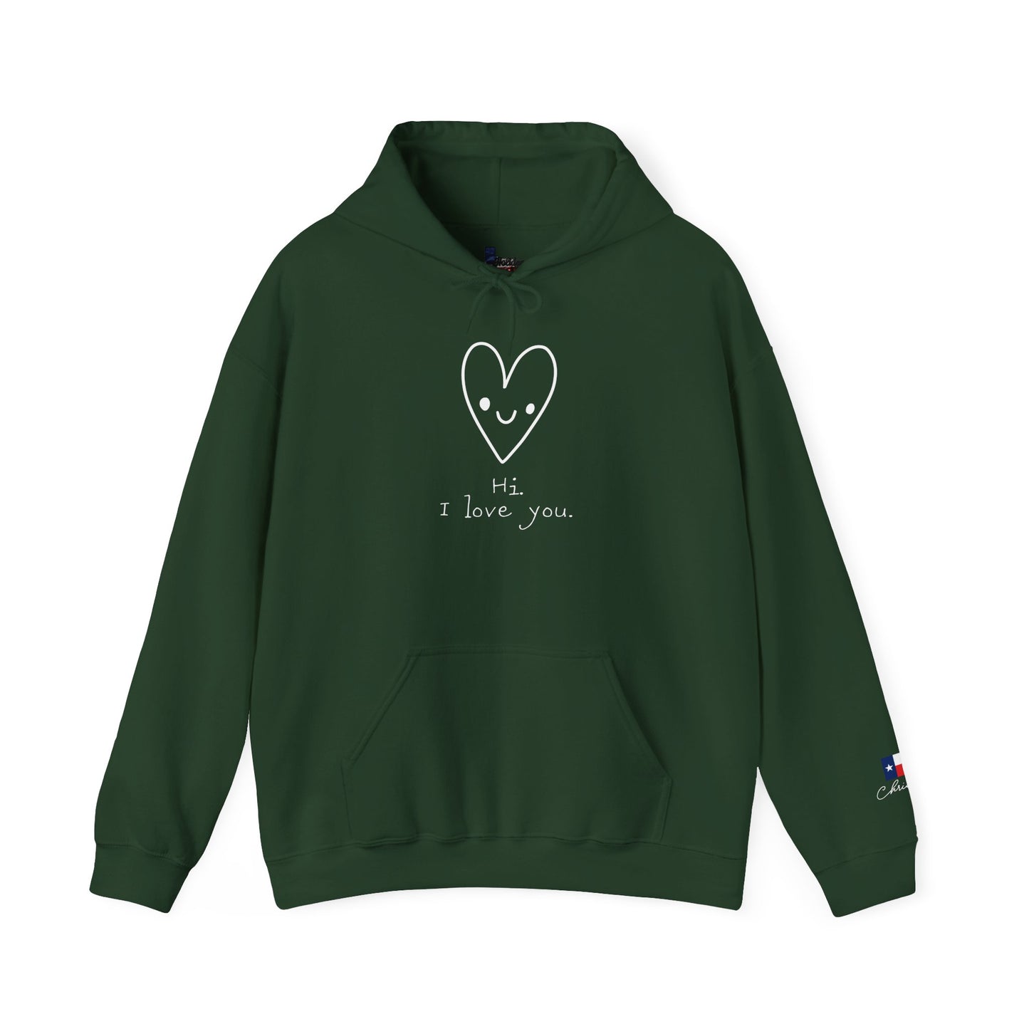 Hi. I Love You. Unisex Heavy Blend™ Hooded Sweatshirt