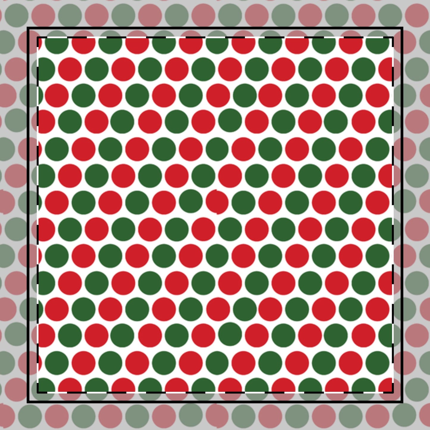 Christmas Polka Dot Party Cotton Twill Napkin