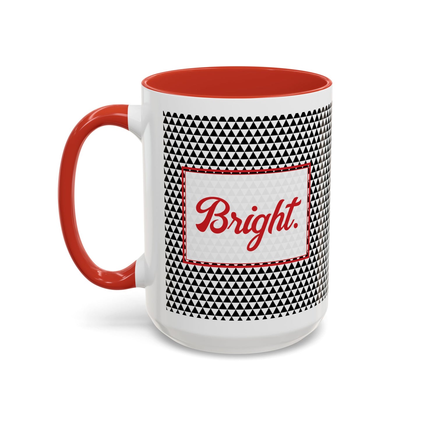 Bright- Black Triangles Personalizable Christmas Ceramic Mug (11oz, 15 oz)