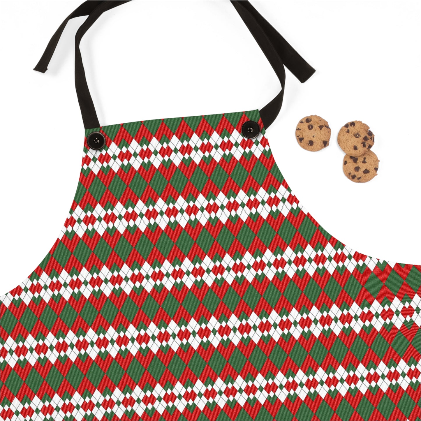 Christmas Extra Argyle Apron