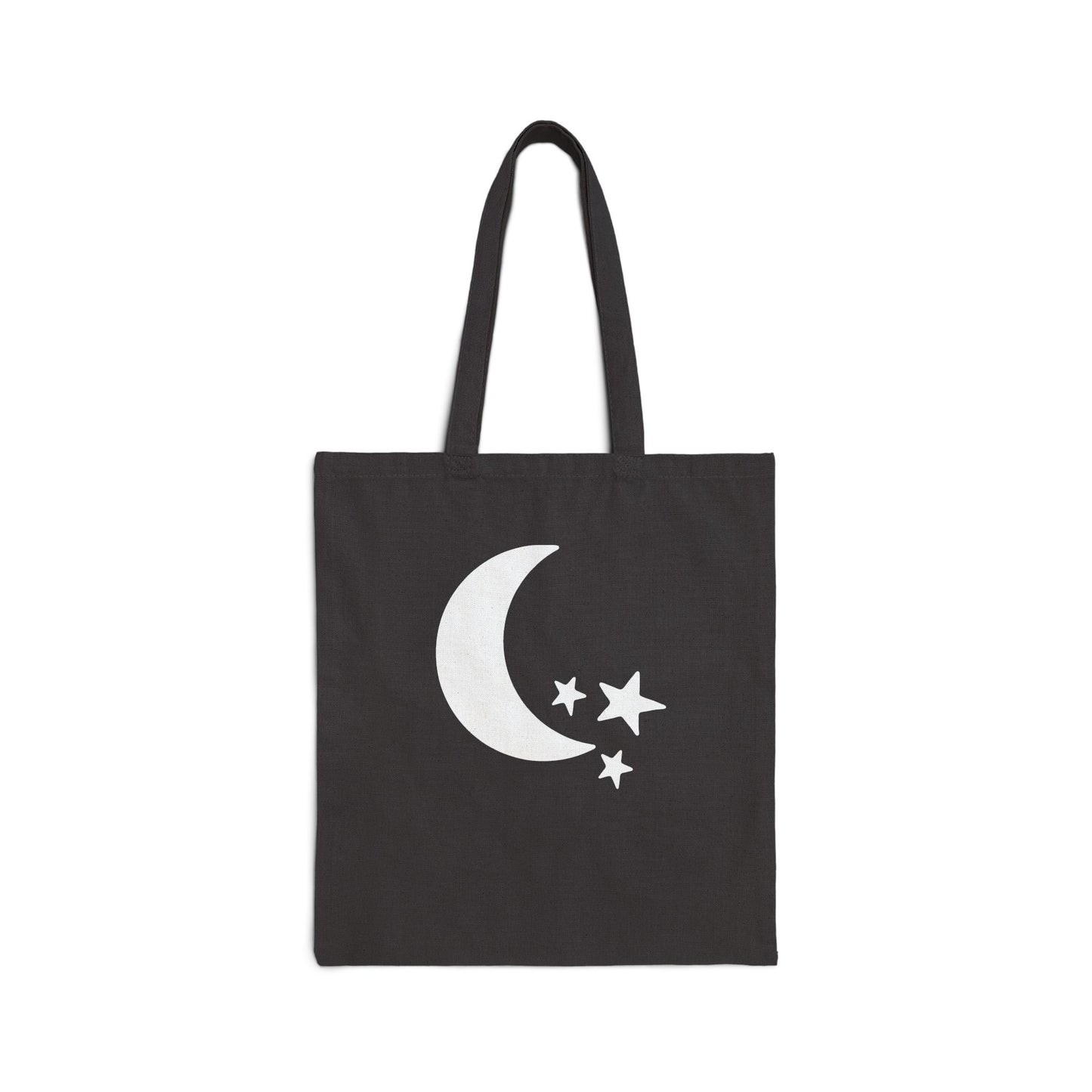 Moon & Stars Valentines Personalize Custom Name Cotton Canvas Tote Bag