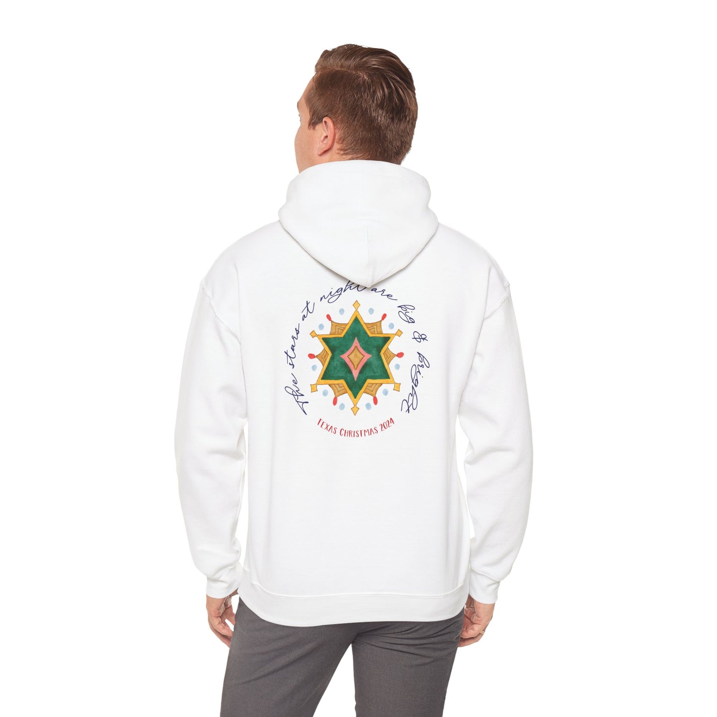 Texas Christmas Eastern Star Unisex Heavy Blend™ Hooded Sweatshirt