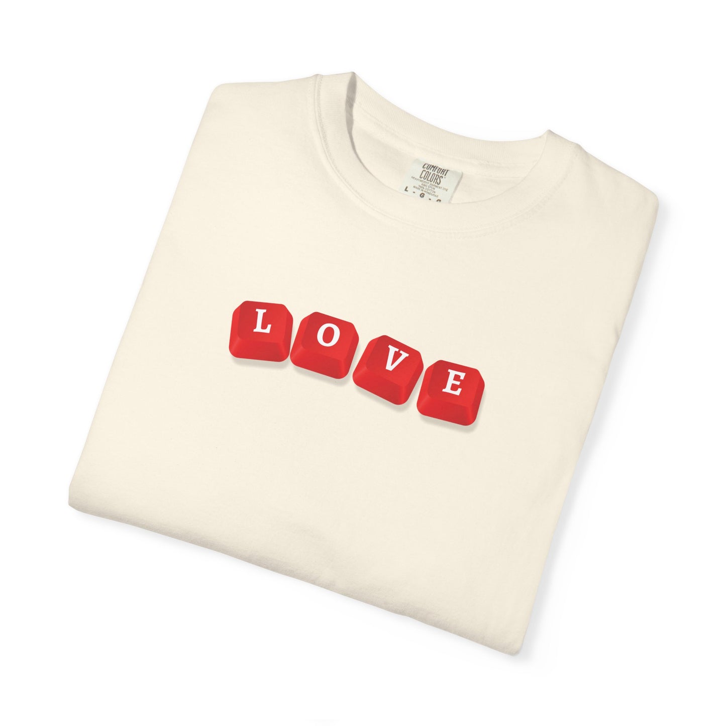 LOVE Key Caps Unisex Garment-Dyed T-shirt