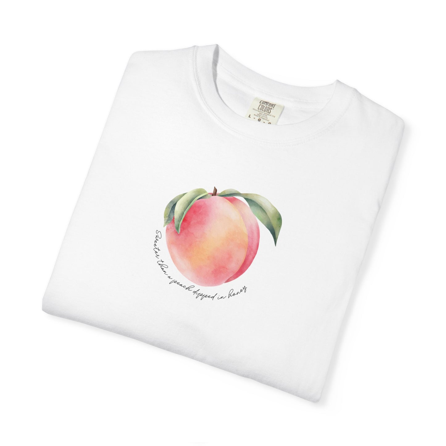 Sweeter Than A Peach In Honey Unisex Garment-Dyed T-shirt