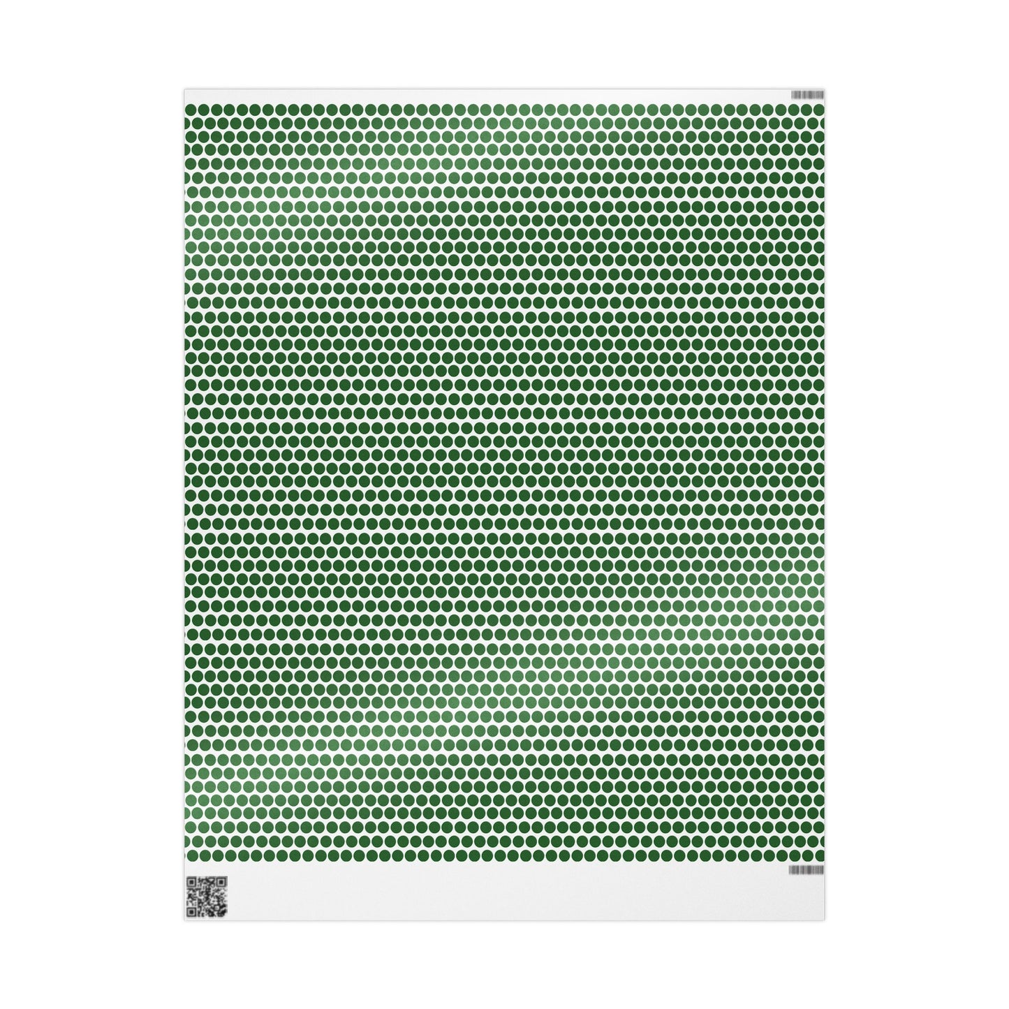 Green Polka Dot Wrapping Paper | Luxury Matte or Glossy Gift Wrap, 90gsm Fine Art Paper, 3 Sizes