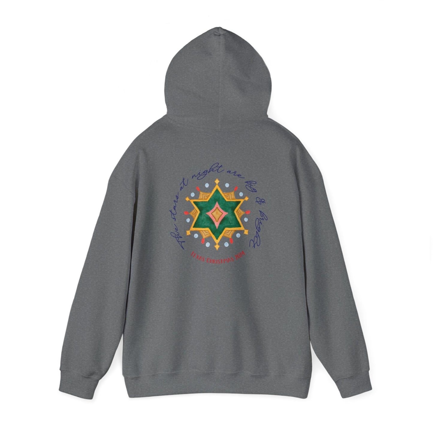 Texas Christmas Eastern Star Unisex Heavy Blend™ Hooded Sweatshirt