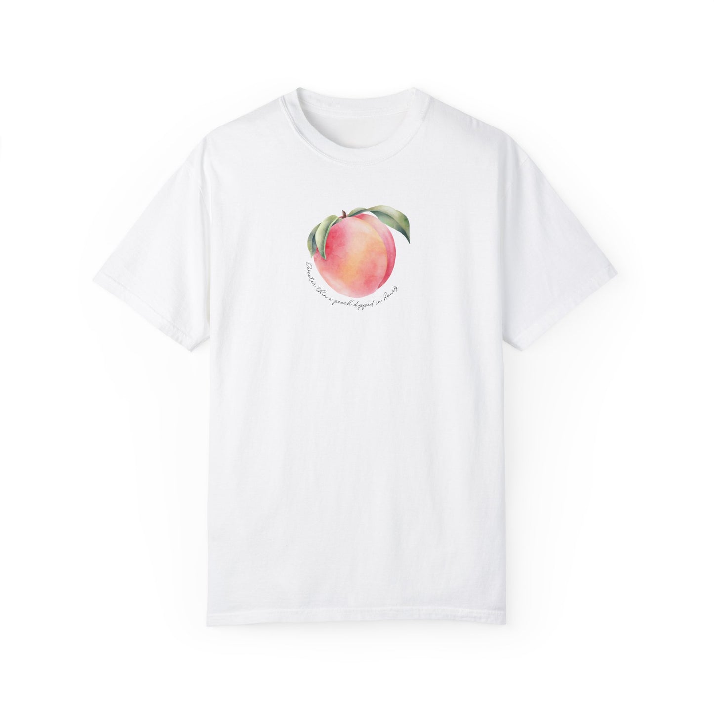 Sweeter Than A Peach In Honey Unisex Garment-Dyed T-shirt
