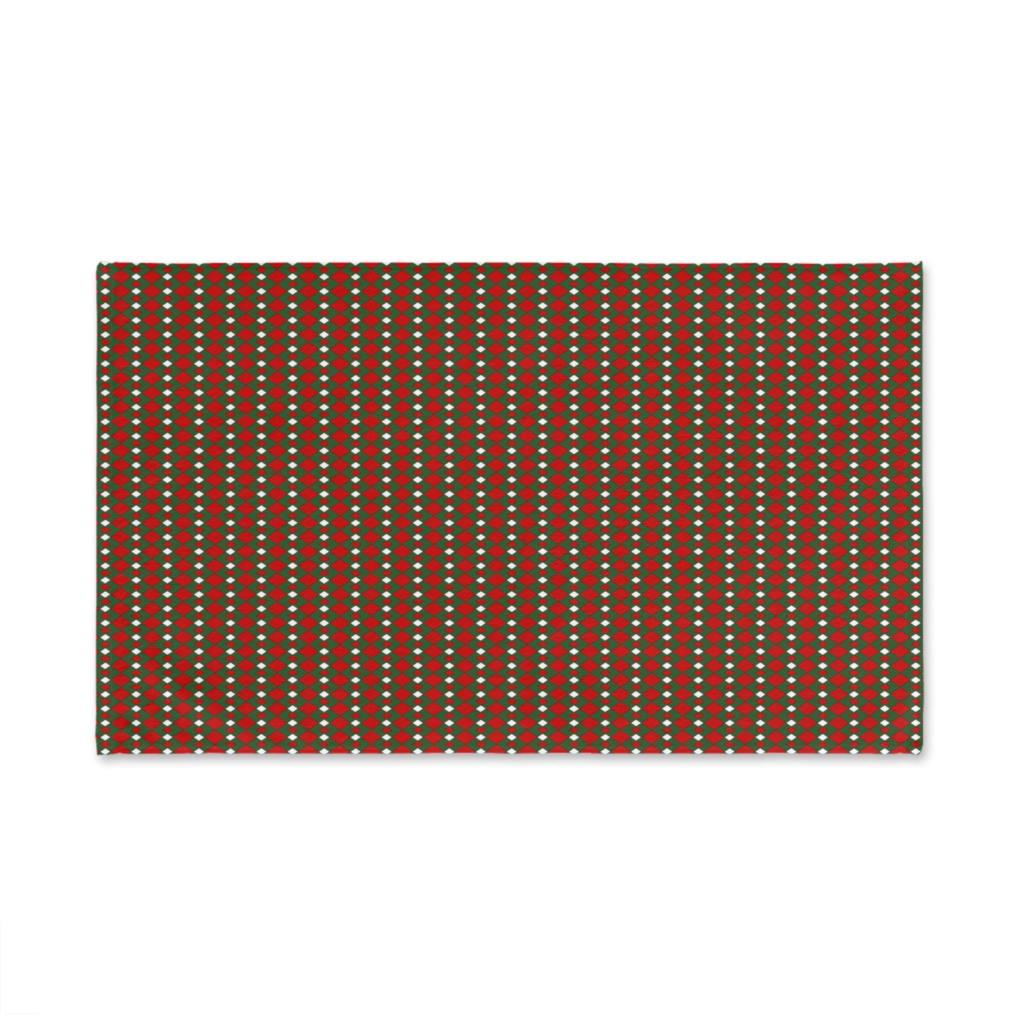 Christmas Fancy Argyle Hand Towel